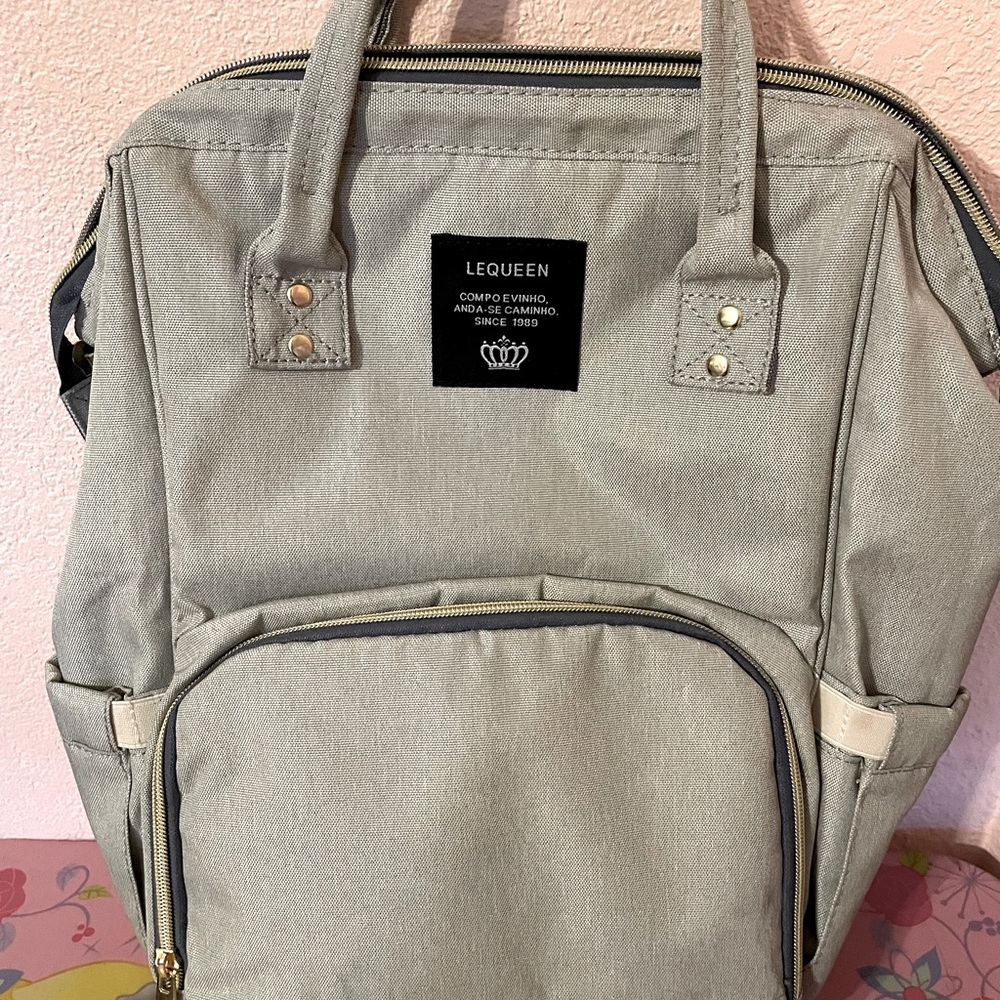 LEQUEEN Diaper Bag Backpack Stylish Large Capacity Maternity Baby Nappy Bags